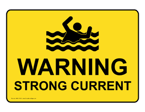warning strong current